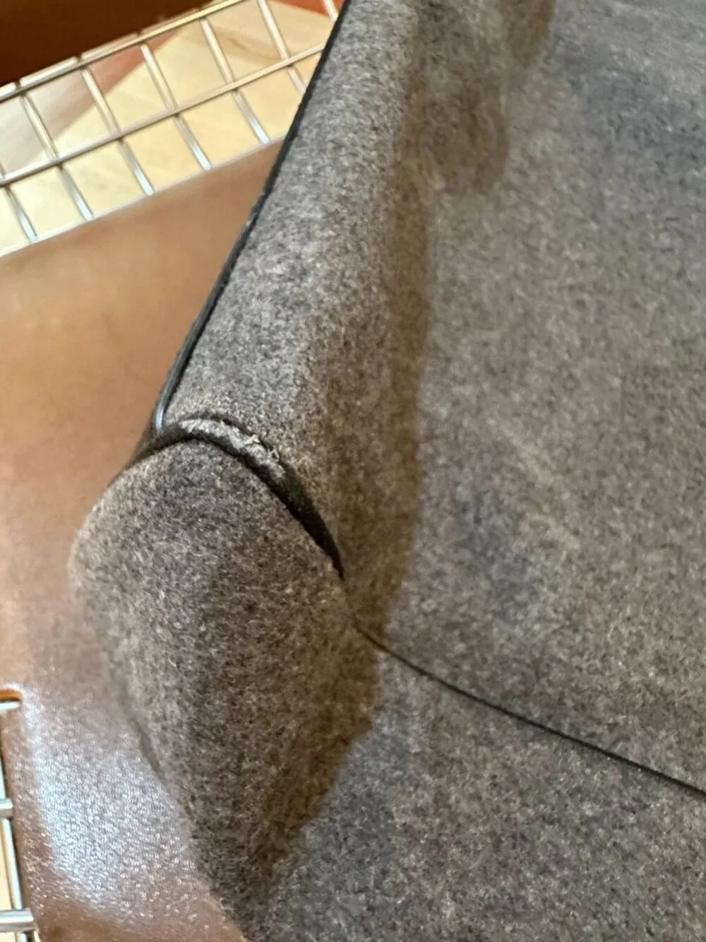 Tory Burch Gray Wood Tote